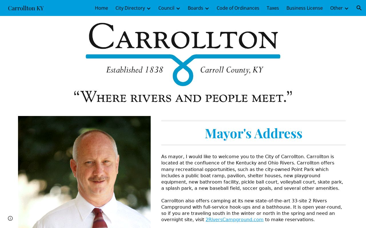 Carrollton city government page for local records and justice context